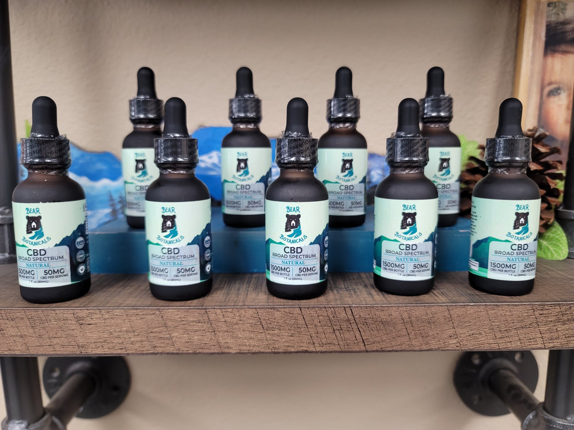 1,500mg Broad Spectrum CBD Oil - THC-Free - 30mL